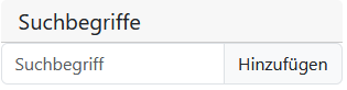 Suchbegriff ergnzen