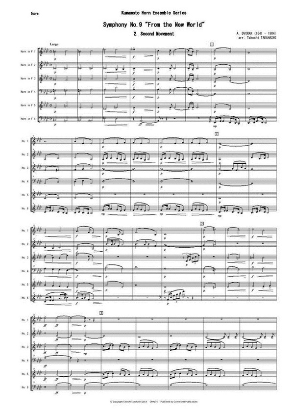 Aus Der Neuen Welt Symphonie Dvorak, A. (arr. T. Takahashi) - Symphonie No. 9 'Aus der neuen Welt