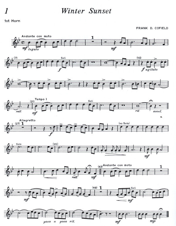 QuartettRepertoire 15 Stücke für Hornquartett Horn 1 für 4 Hörner